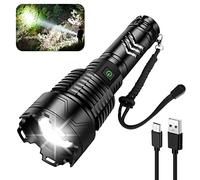 KE'VERSO Rechargeable Flashlights High Lumens, 2000 LM XHP160.8 Powerful Tactical Flashlight with Zoomable & 6 Modes & IPX7 Waterproof, Super Bright Flashlight for Camping, Hiking, Emergencies