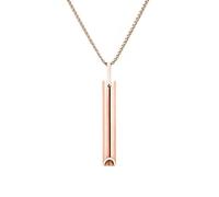 KEVGNRO Stainless steel Anxiety Necklace, Anxiety Relief Items,Mindful Breathing Necklace,The Shift Necklace for Anxiety, Stress, Panic Attack Relief Meditation Tools (Rose gold)