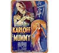 Keviewly 1932 The Mummy Movie 4 Metal Tin Sign 12 X 8 Inches Retro Vintage Decor