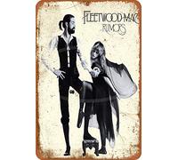 Keviewly Fleetwood Mac Greatest Hits Vinyl Iron Painting Wall Poster Metal Vintage Band Tin Signs Retro Garage Plaque Decorative Living Room Garden Bedroom Office Hotel Cafe Bar