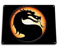Keviewly Mortal Kombat Classic Fight Arcade Marquee Game Room Wall Decor Large - 8"X12" Tin Metal Sign