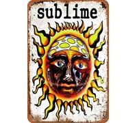Keviewly Sublime Iron Painting Wall Poster Metal Vintage Band Tin Signs Retro Garage Plaque Decorative Living Room Garden Bedroom Office Hotel Cafe Bar