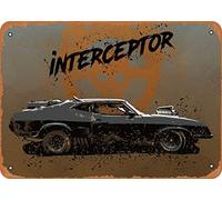 Keviewly Vintage Look Metal Sign - Mad Max Fury Road Cars Interceptor Mad Max - 8 x 12 Tin Sign