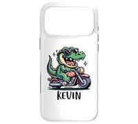 Kevin Fun Alligator Motorcycle Design for Boys Name Kevin Case for iPhone 17 Pro Max
