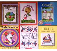 Kevin Henkes Pack Set of 6 Books/Chester's Way/Chrysanthemum/Owen/Wemberly Worried/Lilly's Purple Plastic Purse/Julius Baby of the World