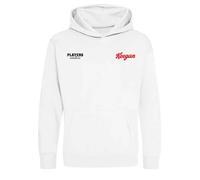 Kevin Keegan Logo Kids Hoodie - White / 5-6 years