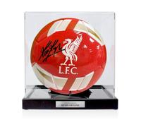 Kevin Keegan Signed Liverpool Football. Display Case With Plaque