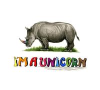 Kevin Milner I´m An Unicorn Countryside Greetings Card in White Kevin Milner White