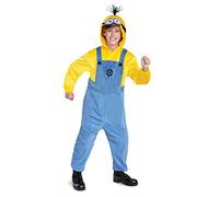 Kevin Minion Costume Kids Official Minions Rise of Gru Kevin Cosplay Costume and Headpiece Size Child Small (4-6)