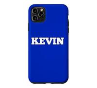 Kevin Name Tag Small White Text Personalised FRONT Matching Case for iPhone 11 Pro Max