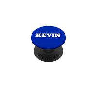 Kevin Name Tag Small White Text Personalised FRONT Matching PopSockets Adhesive PopGrip
