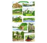 Kevin Robinson Collection Lake District Multi image Tea Towel