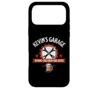 Kevin’s Garage Repairs Cold Beer Bad Advice Funny Mechanic Case for iPhone 17 Pro Max