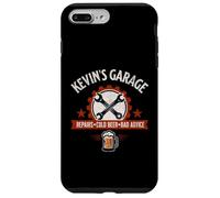 Kevin’s Garage Repairs Cold Beer Bad Advice Funny Mechanic Case for iPhone 7 Plus/8 Plus