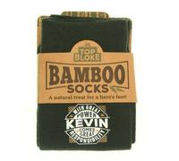 (Kevin) Top Bloke Mens Bamboo Socks Green Personalised Name