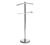 kevin valet stand in chrome with round base
