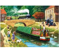 Kevin Walsh Nostalgia K33021 Rail & Canal 1000 Piece Jigsaw Puzzle