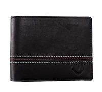 Keviv® Men's Genuine Leather RFID Wallet/Purse, Mens Wallet - GW104, Black, Casual