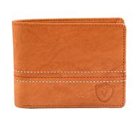 Keviv® Men's Genuine Leather RFID Wallet/Purse, Mens Wallet - GW104, Tan, Casual