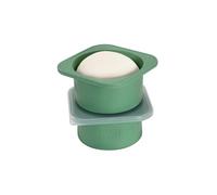 KEVJES 1000ml PLUS Individual Pizza Dough Proofing Containers with Airtight Lids - Food Grade Silicone, Freezer/Fridge/Dishwasher Safe - For Margherita, Pepperoni, Neapolitan Pizza - 2 Pack (Green)