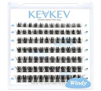 KevKev Lash Clusters 84 Pcs Cluster Lashes Eyelash Clusters DIY Cluster Eyelash Extensions Individual Lashes Soft and Comfortable (Windy,D-8-16mix), 25.0 g