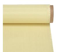 Kevlar Fabric, 1x2m Folded 1500D Kevlar Sheet 220G Aramid Plain Weave Cut Resistant High Strength Yellow Cloth, 0.2mm Thick