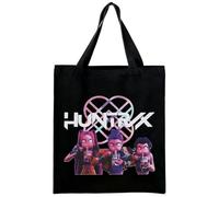 KEVRDRT Dem-0n Hun-ters Canvas Tote Bag with Hunt/RX Print, Canvas Bag 35 x 40 cm, Mixed Cotton Cloth Bag, Reusable Shopper Gift for Women and Anime Fans, 9, 35*40 cm