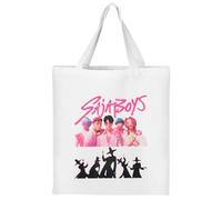 KEVRDRT Dem-0n Hun-ters Canvas Tote Bag with Hunt/RX Print, Canvas Bag 35 x 40 cm, Mixed Cotton Cloth Bag, Reusable Shopper Gift for Women and Anime Fans, 15, 35*40 cm
