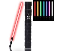 Kevrnabxi Light Saber - LED Light Up Saber with Lightsaber - 15 Colors with Metal Hilt Sword - Smooth Swing - Fight Sound Effects Gift - Cosplay Toys for Kids - 1 Pack