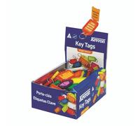 Kevron Plastic Clicktag Key Tags ID5AC100 Assorted Colours 100 Pack