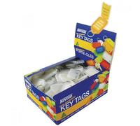 Kevron Key Tags Plastic Clear (Pack 100) ID5CLR100Z