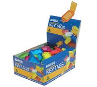 Kevron Plastic Clicktag Key Tags ID5AC100 Assorted Colours 100 Pack