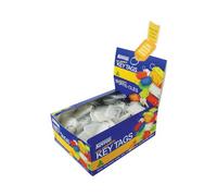Kevron Plastic Clicktag Key Tag Clear (Pack of 100) ID5CLR100