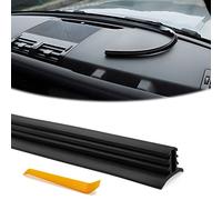 KEVWR Rubber Weather Stripping, 2.0m Universal Car Slit Windshield Trim Strip, Dashboard Seal Protector, Sound Insulation Adhesive Strips, Suitable for Cars, Trucks, Boats, RVs