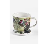 Kew Bloom Mug 350ml & Coaster 10cm Set Kew Gardens Multi One Size