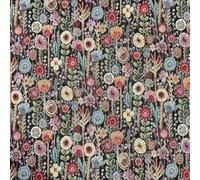 Kew Gardens Black Luxury Weight Tapestry Upholstery Fabric 54" Wide See Our Video - Fat Quarter