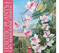 Kew Gardens: Exotic Plants by Marianne North Mini Wall Calendar 2024 (Art Calendar)