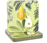 Set of 4 Kew Fruit And Floral Coasters