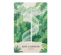 Kew Gardens London Retro Design Tin Painting Vintage Tin Sign 08x12inch(20x30cm) Wall Art for Home Office Bedroom Living Room Cafes Wall Decor