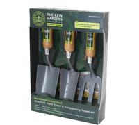 Kew Gardens Neverbend 3 Piece Carbon Steel Garden Hand Tool Set