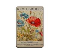 Kew Gardens Print, Tin Sign Vintage Metal Pub Club Cafe Bar Home Wall Art Decoration Poster Retro 8x12inch(20x30cm)