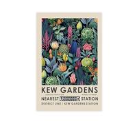 Kew Gardens Print, William Morris Print, Vintage Botanical Poster, Retro Kew Gardens Poster, Botanical Wall Art, Vintage Floral Wall Art, Canvas Poster Bedroom Decor Landscape Office Room Decor Gift