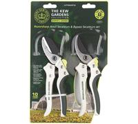 SPEAR & JACKSON Kew Gardens Razorsharp Cutting, Set 3K Bypass and Anvil Secateurs Set, Green