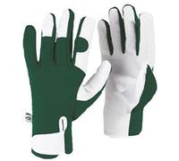 Spear & Jackson GNLGLOVESKEW Kew Gardens Collection Leather Palm Gloves, Green, Large