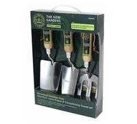 Spear and Jackson Kew Garden Trowel Fork NEVERBEND3KW Carbon Steel Gift Set 3pk