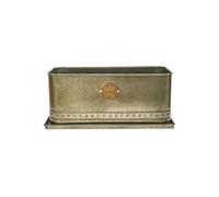 Kew Regency Outdoor Trough - Metal - L19 x W43 x H17 cm - Brass