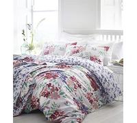 Kew Watercolour Floral Duvet Cover and Pillowcase Bed Set