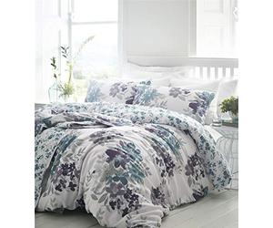 Kew Watercolour Floral Duvet Cover and Pillowcase Bed Set