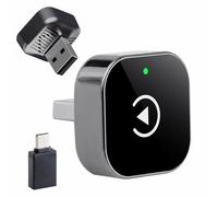 KEWAYO 2-in-1 Wireless CarPlay Adapter, Plug & Play CarPlay Dongle Converts Wired to Wireless, Fast Auto-Connect, No Delay, Compact Design for iPhone & Android with USB/USB-C Port