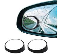 KEWAYO 2Pcs Blind Spot Mirrors for Cars, Small Round Convex Adjustable 360°Rotate Wide Angle Car Rear View Mirror for All Universal Vehicles Car Fit Stick-on Design